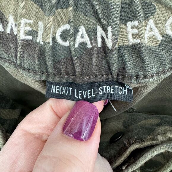 American Eagle Next Level Stretch Jegging Jogger Pants Size 0 Camo Print Stretch - Picture 8 of 10